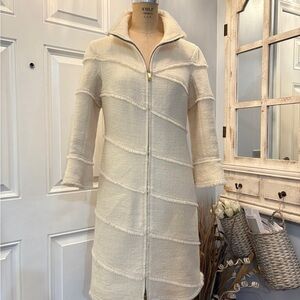 Per Se Cream Wool Blend Ivory Jacket 2 Glam Chic Versatile Elegant BaseLayer